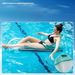 Clear PVC Inflatable Lounge Oversized Transparent Floating Mat For Pool Beach Ultra Comfortable Water Hammock With Reinforced Seams For Adults_desvips.com