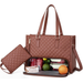 New 2-in-1 Handbag Lunch Bag Combination Bag Big Lady Insulated Lunch Box Women's Cross-body Computer Bag_desvips.com