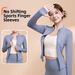 Women's Long Sleeved Running Top Quick Drying High Elastic Fitness Yoga Jacket Tight Fitting Breathable Sports Sunscreen for Autumn Winter_desvips.com