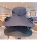 Solar-powered Fan Hat, Wide-brimmed Sun Hat, Summer Fishing Outdoor Sun Protection Hat, Hiking Hat, UV Protection._desvips.com