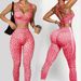 Women's Crossback Seamless Sports Yoga Set Fitness And Leisure Two Piece Set Can Be Worn As Outerwear_desvips.com