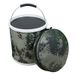 Camouflage Oxford Cloth Portable Folding Camping Large Capacity Outdoor Fishing Car Wash Bucket_desvips.com