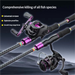 Lure Complete With Baitcasting Spinning Reel Carbon Long Casting Snakehead Fish Mouth Rod Beginner Set_desvips.com