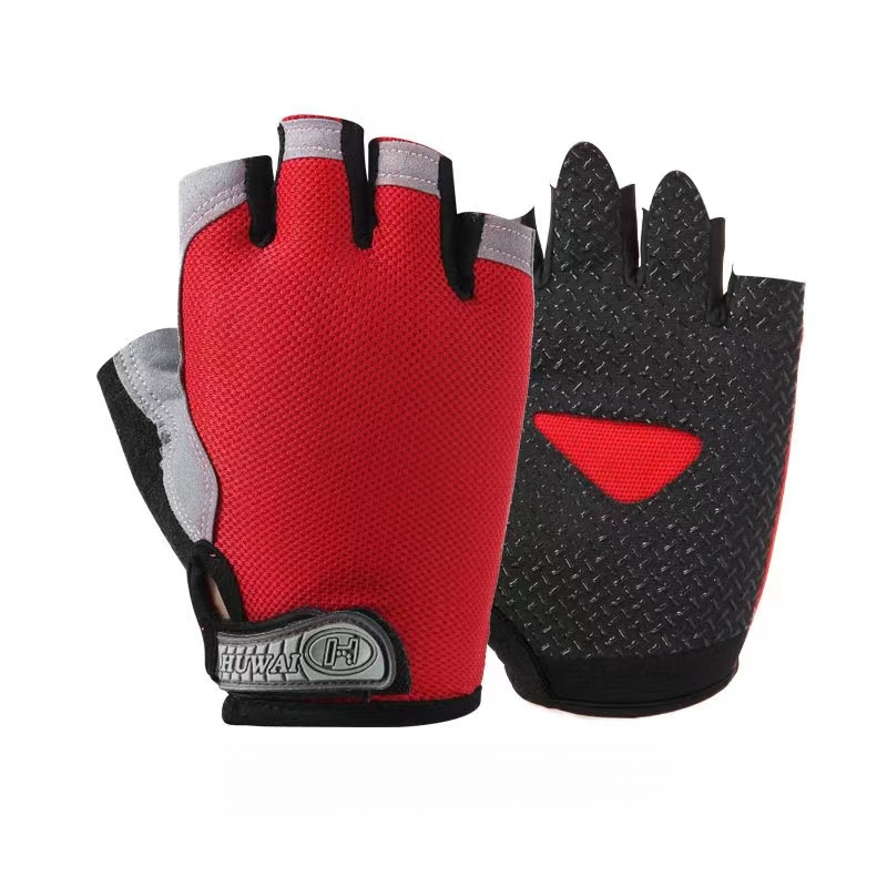 Fashionable new half finger sports gloves for outdoor hiking, cycling, fitness, thin cycling, anti slip, breathable_desvips.com
