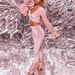Women's Clothing autumn and winter sexy navel-baring long-sleeved top solid color micro-flared pants two-piece set_desvips.com