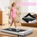 Foldable Treadmill Handle Bar & Incline, 2 In 1 Upgrade Portable Under Desk Walking And Vibration Pad With Remote_desvips.com