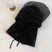 Winter Knitted For Women Korean Style Trendy Brand Multi-color High-end Atmosphere Set Braided Balaclava Hat_desvips.com