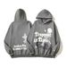 Women's Clothing high street hip hop Travis retro distressed trapped in time foam printed hoodie sweatshirt_desvips.com