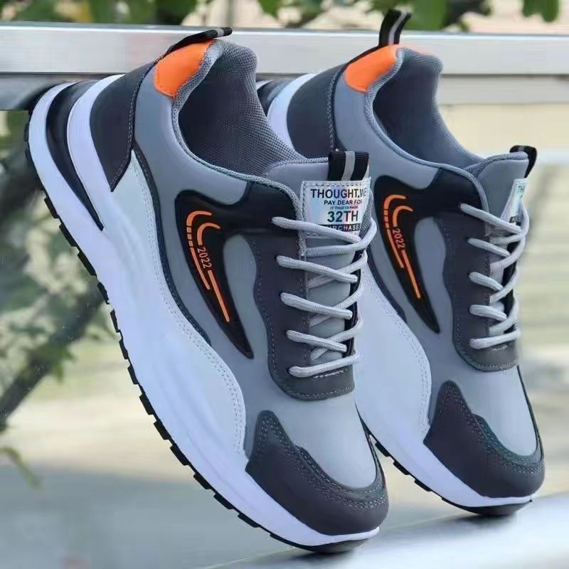 Summer New Men's Sports Casual Comfortable Soft Sole Running Korean Style Dad Shoes Trendy_desvips.com