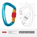 Aviation Aluminum Climbing Carabiner Quickdraw D-Shaped Screw Buckle Master Outdoor Gear Safety Lock_desvips.com