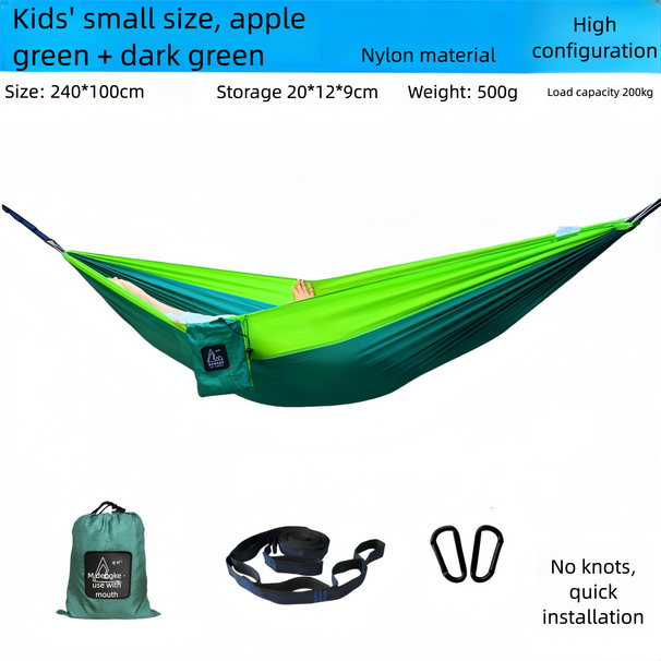 Outdoor Anti Rollover Double Person Swing, Parachute Cloth Hammock, Nylon Ultra Lightweight, Carrying Camping Swing, Falling Off The Bed_desvips.com