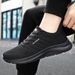 Shoes For Summer New Versatile Pure Black Men's Breathable And Odorless Sports Shoes, Casual Shoes_desvips.com