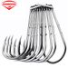 PRO BEROS High Carbon Fish With Barbs Stainless Steel Sea Fishing Ordinary Single Hooks Bulk_desvips.com