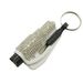 Survival Rhinestone Encrusted Safety Hammer 2-in-1 Mini Window Breaker Car Escape Kit Creative Keychain Outdoor Camping Hiking_desvips.com