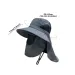 Summer Outdoor Hiking Fishing Caps Bucket Hat Removable Quick Drying Sunscreen Fisherman Hat Sunshade Face Covering Hat Camping_desvips.com