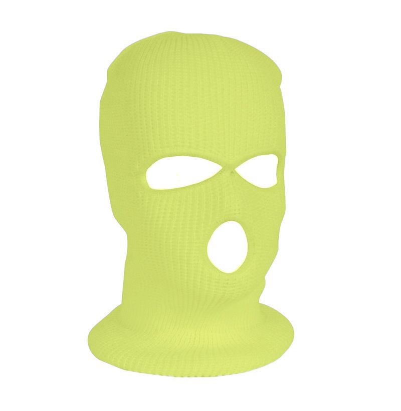 Sports Face Masks Three Hole Wool Knitted Hat Sports Face Mask Winter Mask Winter Warm Headgear Men's Ski Cold Proof Cycling Mask_desvips.com