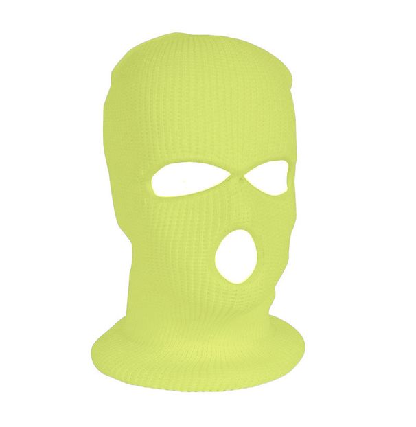 Sports Face Masks Three Hole Wool Knitted Hat Sports Face Mask Winter Mask Winter Warm Headgear Men's Ski Cold Proof Cycling Mask_desvips.com