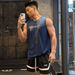 Running Vest Men's Quick-Drying Breathable American Fitness Sleeveless T-Shirt Summer Mesh Sports Top Basketball_desvips.com
