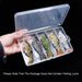 VTAVTA 5 Compartments Fishing Tackle Boxes Lures Baits Hooks Storage Case High Hardness Fishing Tools Carp Fishing Accessories_desvips.com