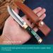 Authentic Mongolian Style Meat Knife - Stainless Steel Blade, Ergonomic Handle For Outdoor BBQ, Lamb Cutting & Dining_desvips.com