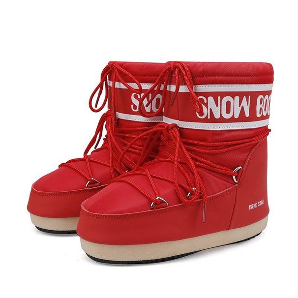 Women's Winter Ski Boots Fashion Space Waterproof Snow Boots Fleece Lined Platform Sole_desvips.com