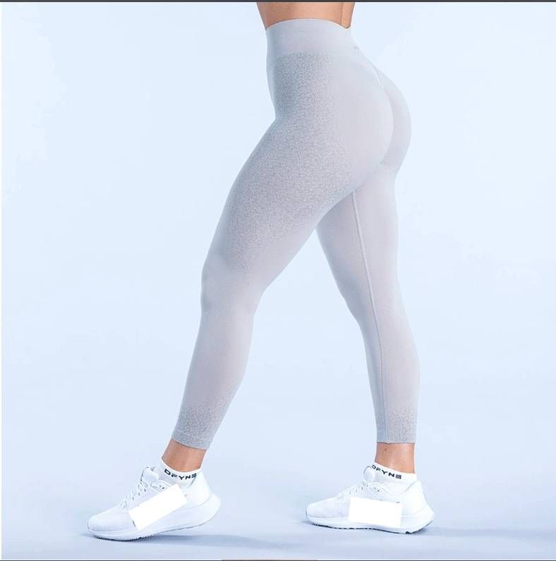 Ignite Matte Sports Pants Gathered Hip Lifting Waist Cinching Seamless All Colors Available Fitness & Body Building_desvips.com