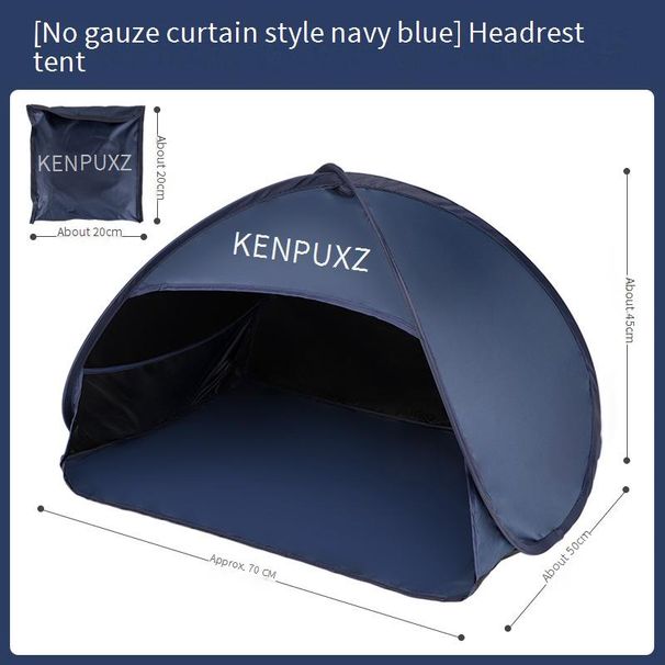 Blackout Camping Tent - Silver Coated Windproof & Soundproof Shelter For Outdoor Sleeping With Sun Protection_desvips.com