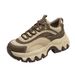 2025 Fashion Sneakers Women's Artificial PU Splicing Thick Sole Heightening Non-Slip Wear-Resistant Running Shoes 35-40_desvips.com