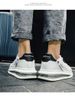 G2G Men's Air Cushion White Sneakers, Thick Platform Casual Shoes, Breathable Non-slip Fashion Trainers For Daily Wear_desvips.com