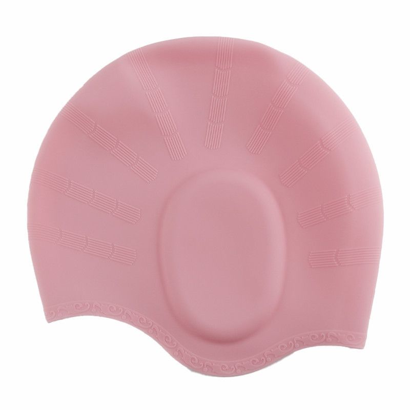 Silicone Swimming Cap For Long Hair Adult Universal Men And Women Swimming Cap Hair Protection Waterproof Enlarged Swimming Ear Protection Cap_desvips.com
