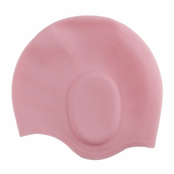 Silicone Swimming Cap For Long Hair Adult Universal Men And Women Swimming Cap Hair Protection Waterproof Enlarged Swimming Ear Protection Cap_desvips.com