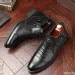 Winter Mens Elegant Boots Ankle Non Slip Leather Shoes British Zip Black Knight Boots Pointed Punk Platform Male Booties_desvips.com