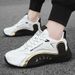 Trendy Sneakers, Comfy Non Slip Lace Up Soft Sole Shoes For Men's Outdoor Activities_desvips.com