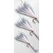 New Colorful Silver Nail Ice Silk Shrimp Topmouth Culter Red Tail Fly Crazy Charlie Green Tip Feather Treble Hook_desvips.com