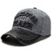 Men's Vintage Washed Fabric Made Old Baseball Cap Embroidered Letter Curved Brim Peaked Cap Outdoor Sports Sun Hat_desvips.com
