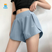 Sports Shorts Fake Two Pieces Anti-light Fitness High-waisted Yoga Pants Three-point Breathable Running Summer Breathable And Comfortable_desvips.com