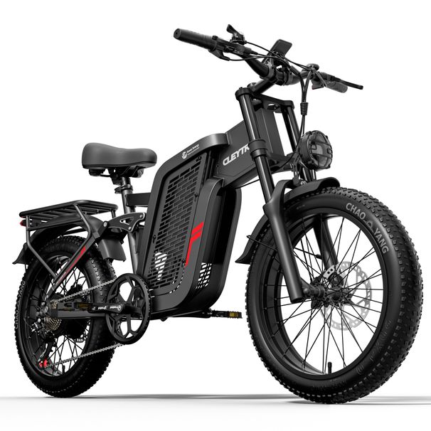 Cleytro F7 Full Suspension Electric Bike With 48V 25AH Battery_desvips.com