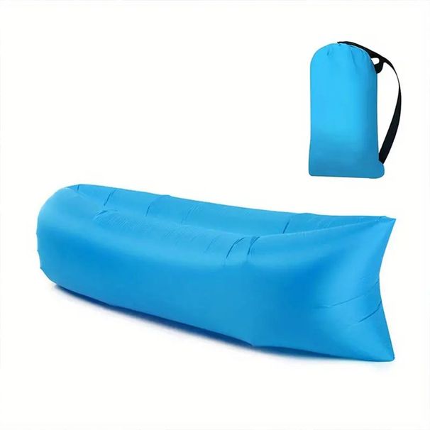 Inflatable Air Sofa Portable Fast-Inflate Waterproof Lounger For Beach Camping Pool Travel_desvips.com