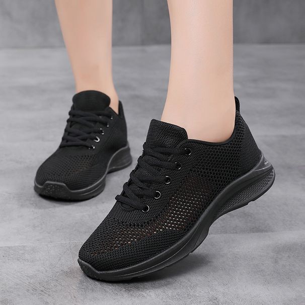 RenMou Running For Women, Lightweight Soft Soled Mh Sports 2024 New Summer Breathable Versatile Women's Sho, Black Work Exclusive Supply_desvips.com