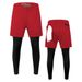 Men's Two-In-One Trousers, Elastic Breathable Sports Pants, Summer Running Fitness Training With Mobile Phone Pocket_desvips.com