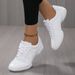 610Women's Leather Sports Shoes Lightweight Cheerleading Aerobics Sneakers Youth Teen Girls Non-slip Fitness Gym_desvips.com