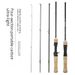 Four Section Portable Horse Mouth Rod UL Fine Tuned White Stripe Tackle Rod 4 Section Carbon Solid Gun Straight Handle Horse Mouth Rod_desvips.com