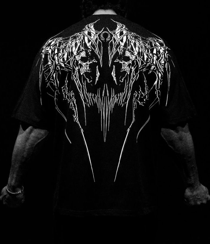 New Demon Frame American High Street Fashion T-Shirt_desvips.com