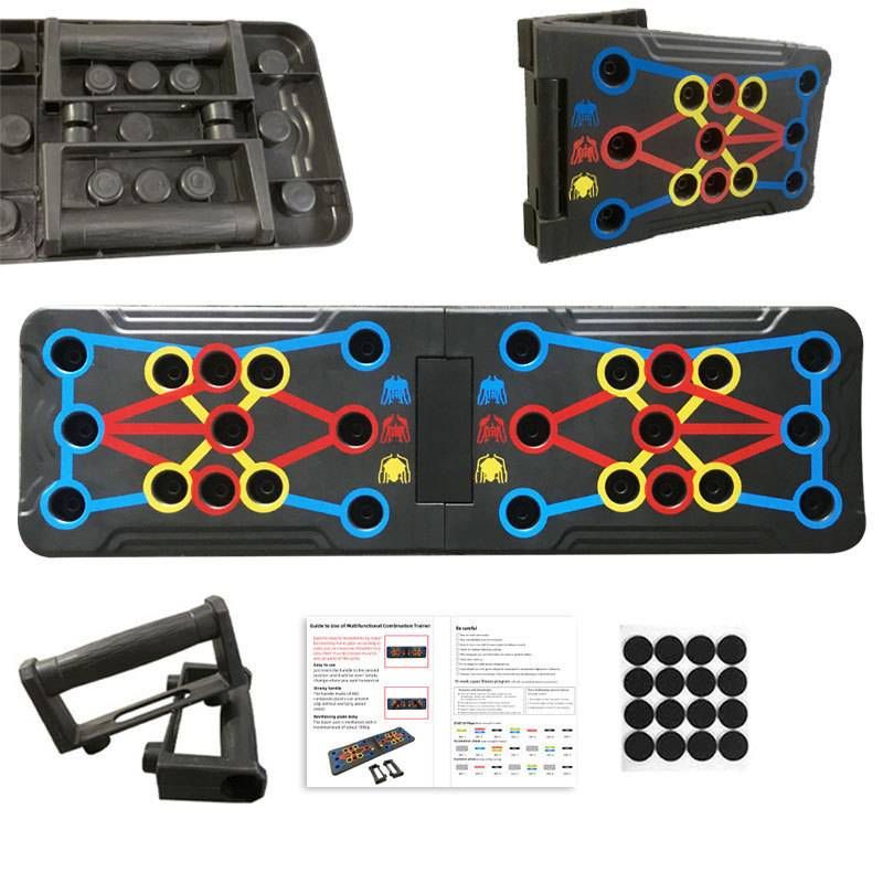Push-up Multi-function Folding Fitness Panel New Abdominal Fitness Device Household Sports Equipment_desvips.com