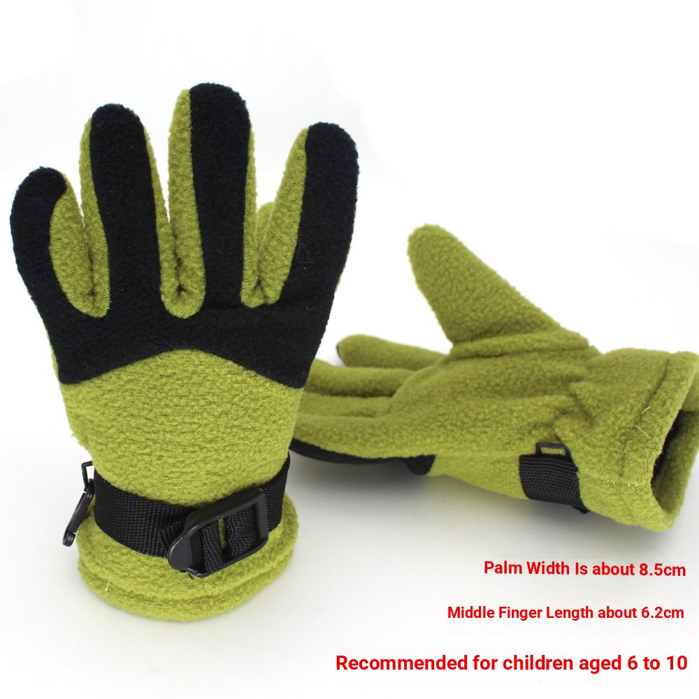 Outdoor Mountaineering Windproof Gloves For Men And Women, Children For Winter Cycling, Fleece Warmth, And Cold Gloves For Skiing Students_desvips.com