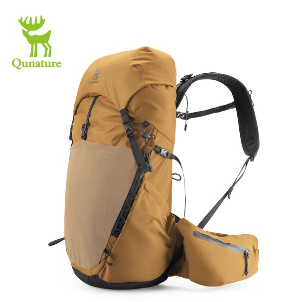Qunature Climbing 25L Breathable Travel Adjustable Hiking Mountaineering Bag Outdoor Backpack With Rain Cover_desvips.com