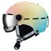 New gradient color integrated goggles ski helmet for adult men and women sports warm ski helmet_desvips.com