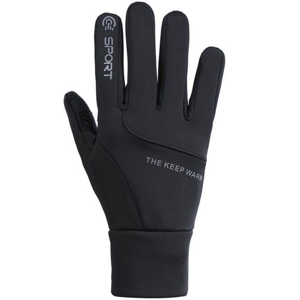 Cycling Gloves Men's Autumn And Winter Skiing Warm Gloves Waterproof Touch Screen Cycling Sports Outdoor Plus Velvet Non Slip Gloves_desvips.com