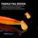 VTAVTA Special Offer 40mm Silicone Fishing Lures 20pcs Paddle Tail Shad Swimbait PVC Soft Bait Wobbler_desvips.com