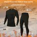 Fleece-Lined Thermal Underwear Set Round Neck Top And Bottom Tight-Fitting Outdoor Hiking Cycling Sports Base Layer_desvips.com